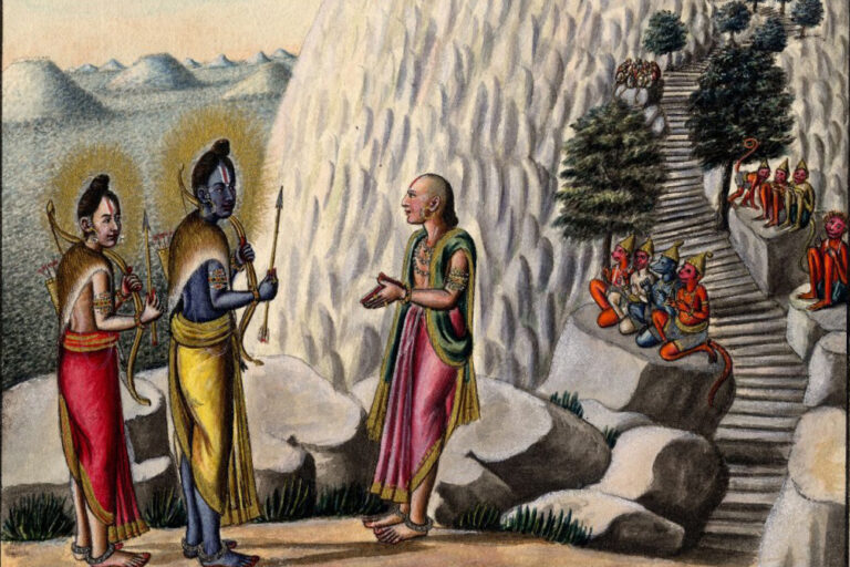 Hanuman Meets Rama And Lakshmana