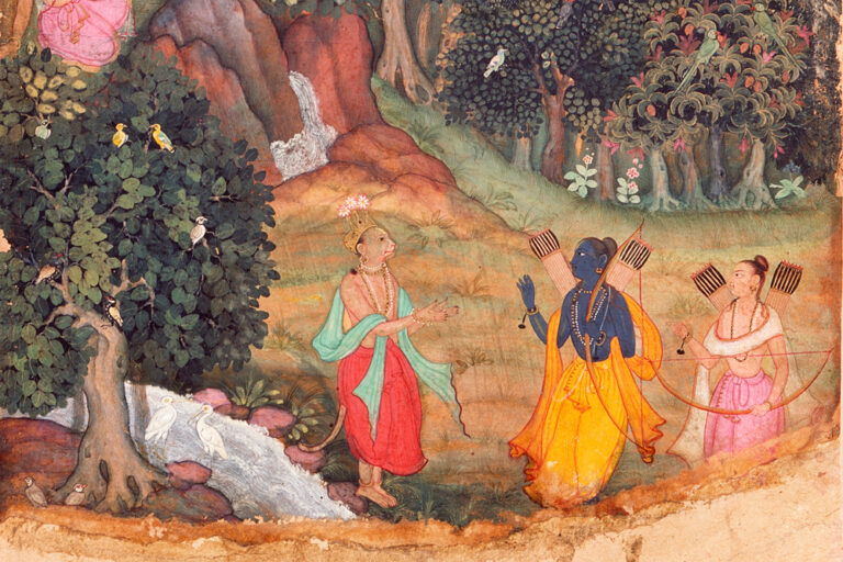 Sugriva Meets Rama And Lakshmana